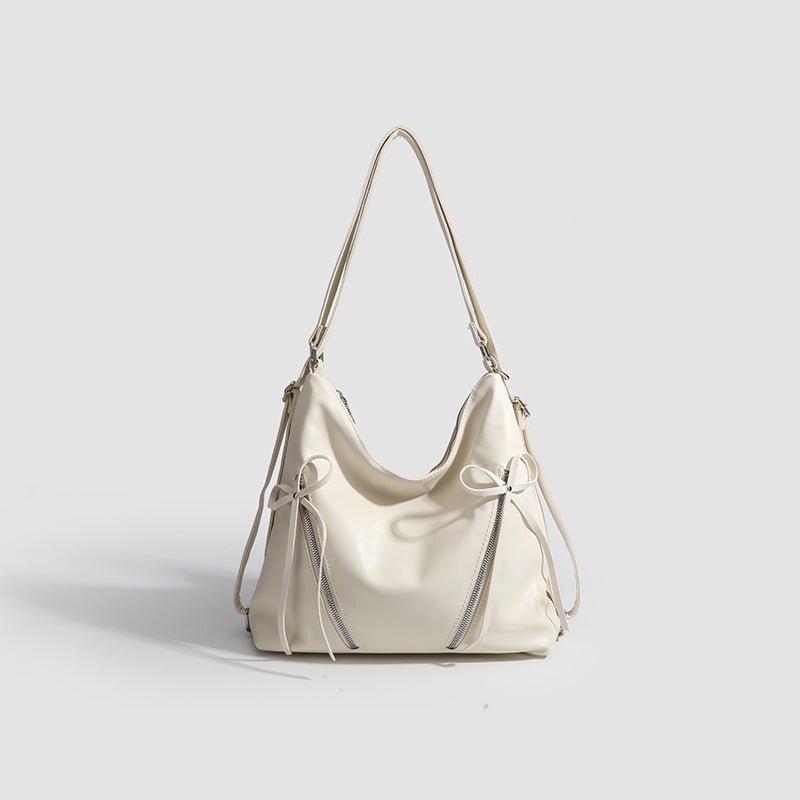Damen Hobo-Tasche mit raffinierten Kordelzügen und eleganten Reißverschlussdetails Nord Taschen
