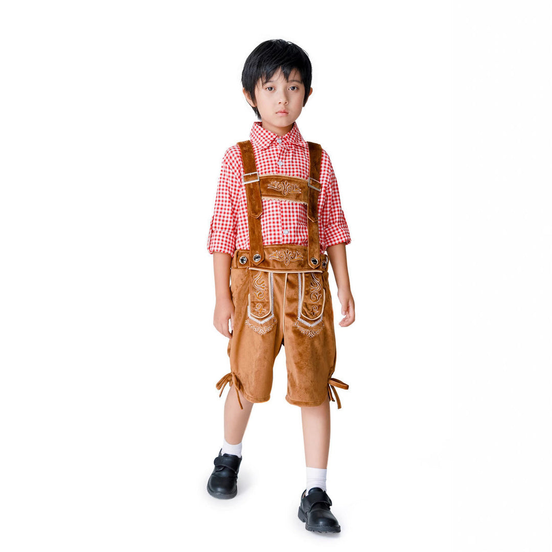 Jungen Trachten-Shorts mit eleganten Stickereien Nord Taschen