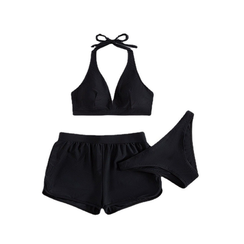 Damen Sportliches Bikini-Set mit verstellbarem Halterneck