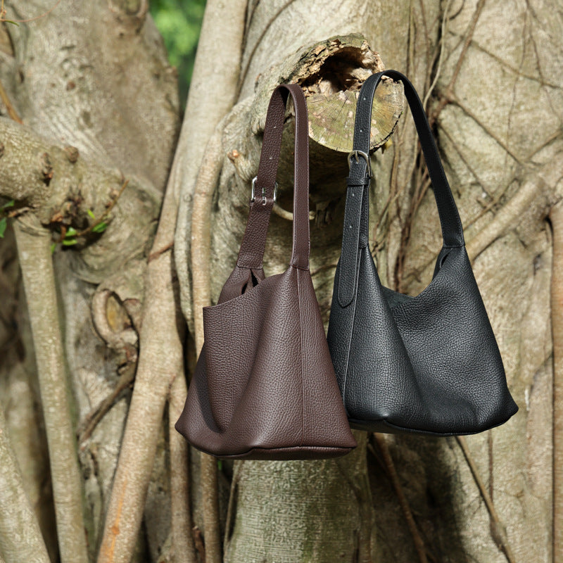 Damen Hobo-Tasche aus strukturiertem Kunstleder Nord Taschen