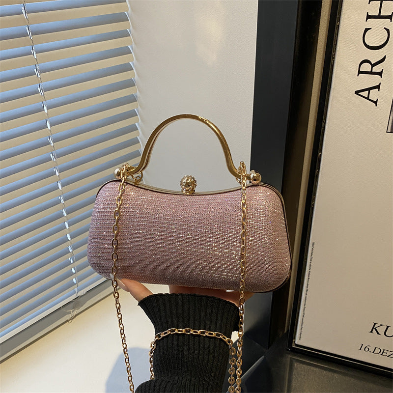 Damen glamouröse Clutch-Handtasche mit elegantem Kettenverschluss Nord Taschen