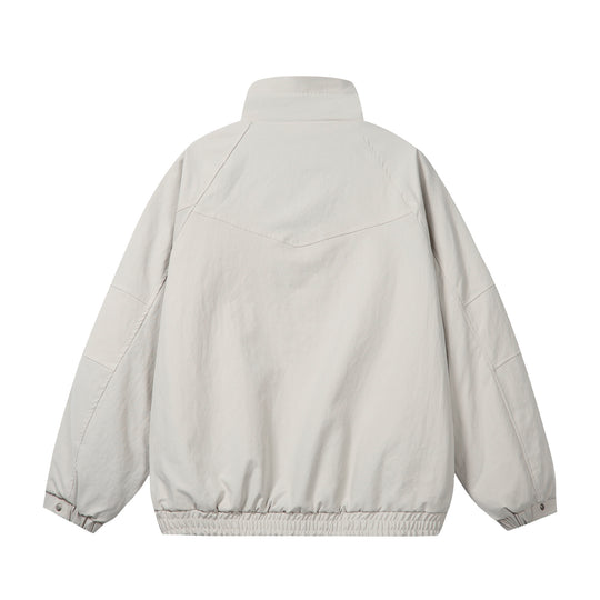 Unisex Kurz geschnittene Boxy-Pufferjacke mit hochschließendem Kragen und Teddy-Innenfutter Nord Taschen