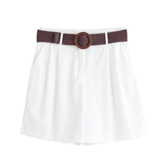 Damen Oversize-Hemdbluse mit dreiviertel-Ärmeln und Manschetten Nord Taschen