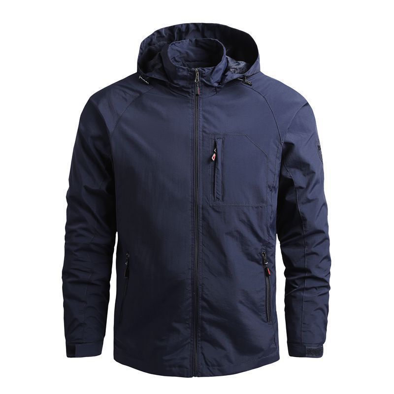 Herren  leichte wasserabweisende Softshelljacke mit Kapuze und Brusttasche Nord Taschen