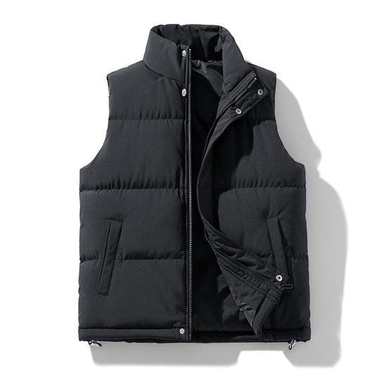 Herren Isolierende Outdoor-Steppweste mit hohem Kragen, 2‑Wege‑Reißverschluss & verdeckten Eingrifftaschen Nord Taschen