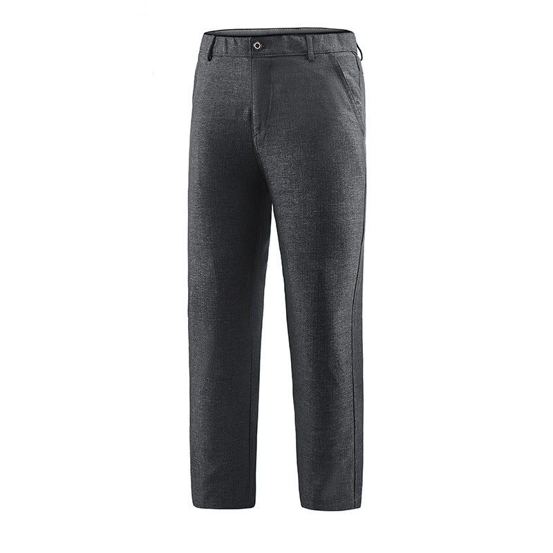 Herren Tailored-Chinohose mit geradem Bein, Gürtelschlaufen & Wiener Naht Nord Taschen