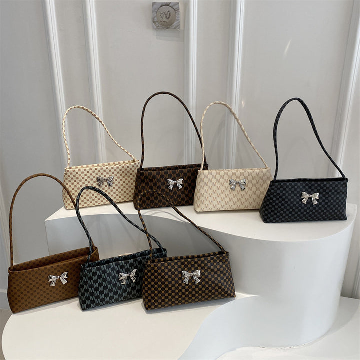 Damen elegante Umhängetasche mit stilvollem Bow-Design Nord Taschen