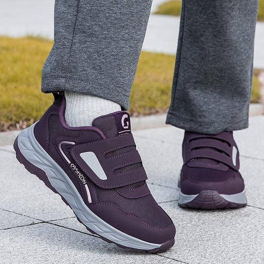 Damen Sportliche Sneakers mit praktischem Klettverschluss und atmungsaktiver Mesh-Oberfläche