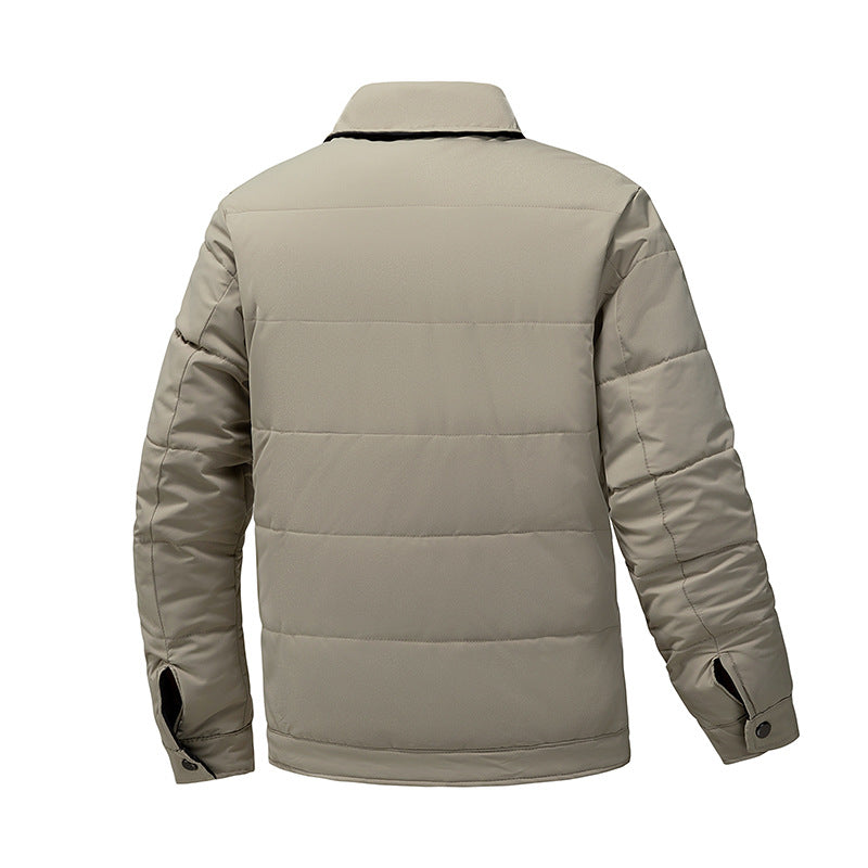 Herren Steppjacke mit Thermo-Isolierung und Hemdkragen Nord Taschen
