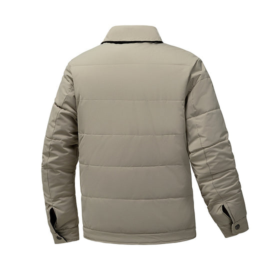 Herren Steppjacke mit Thermo-Isolierung und Hemdkragen Nord Taschen