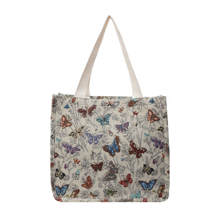 Damen Tragetasche mit floralem Motiv und robusten Griffen Nord Taschen