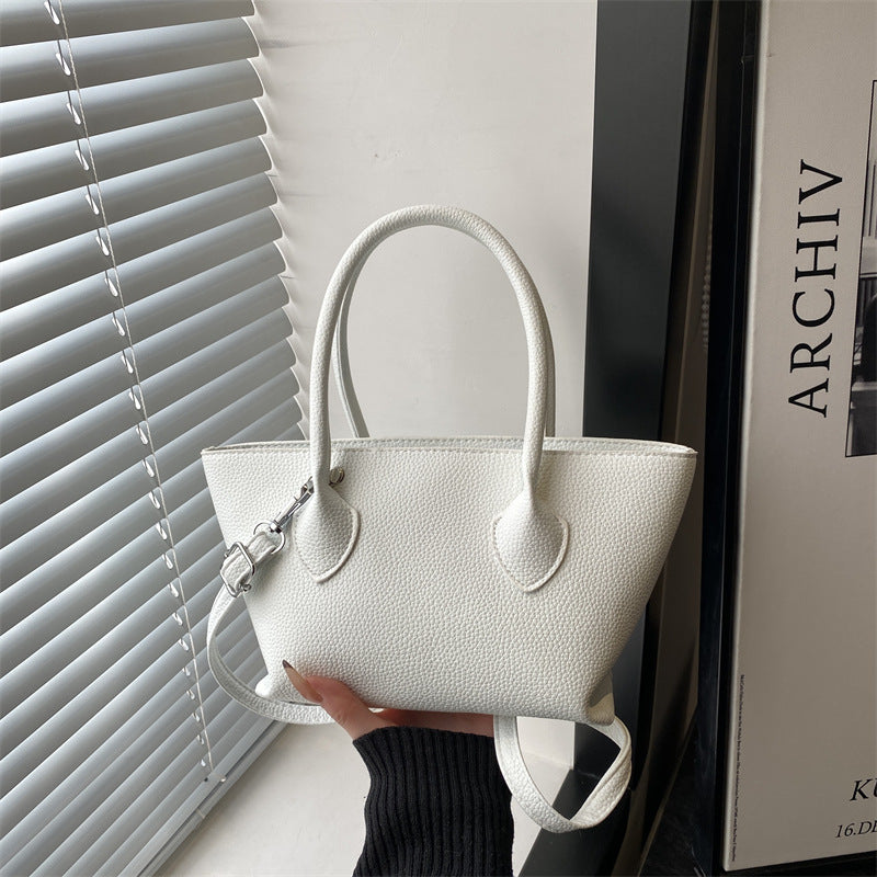 Damen Handtasche mit strukturiertem Kunstleder und abnehmbarem Schulterriemen Nord Taschen