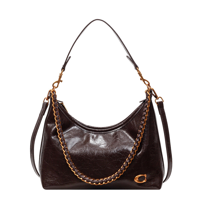 Damen elegante Handtasche mit Kettenakzenten Nord Taschen