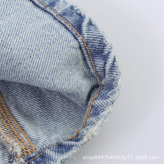 Damen Weite High‑Waist‑Jeans mit seitlichen Schlitzeinsätzen und Rockeffekt Nord Taschen