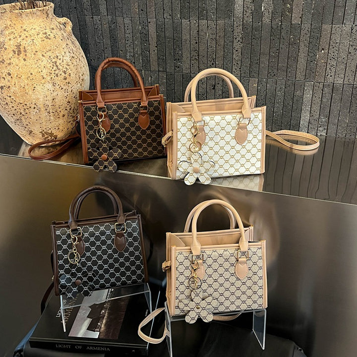 Damen elegante Handtasche im modischen Blumenmuster Nord Taschen