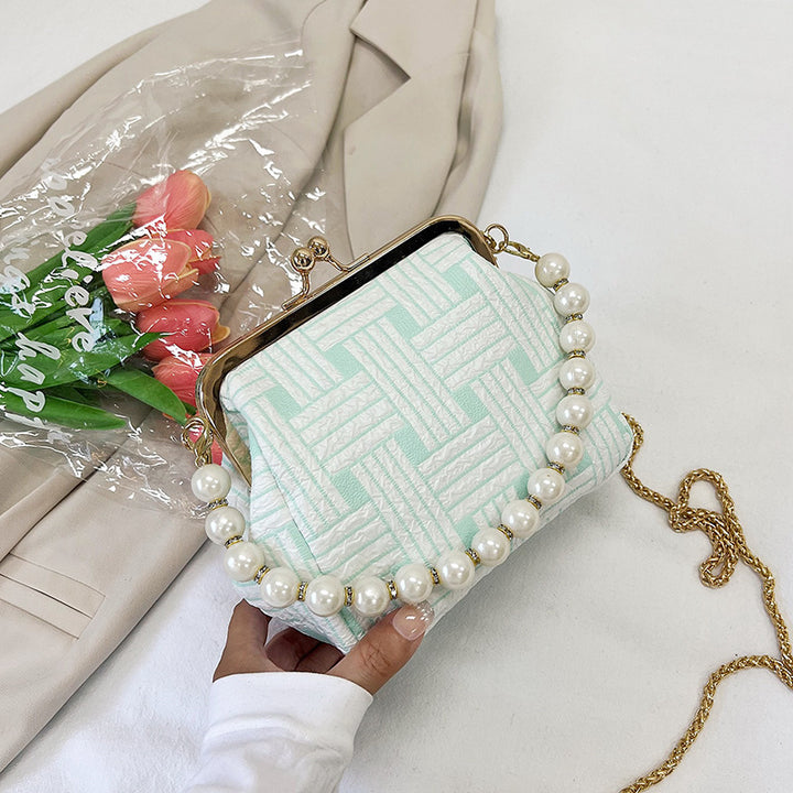 Damen Handtasche mit Perlenverzierung Nord Taschen