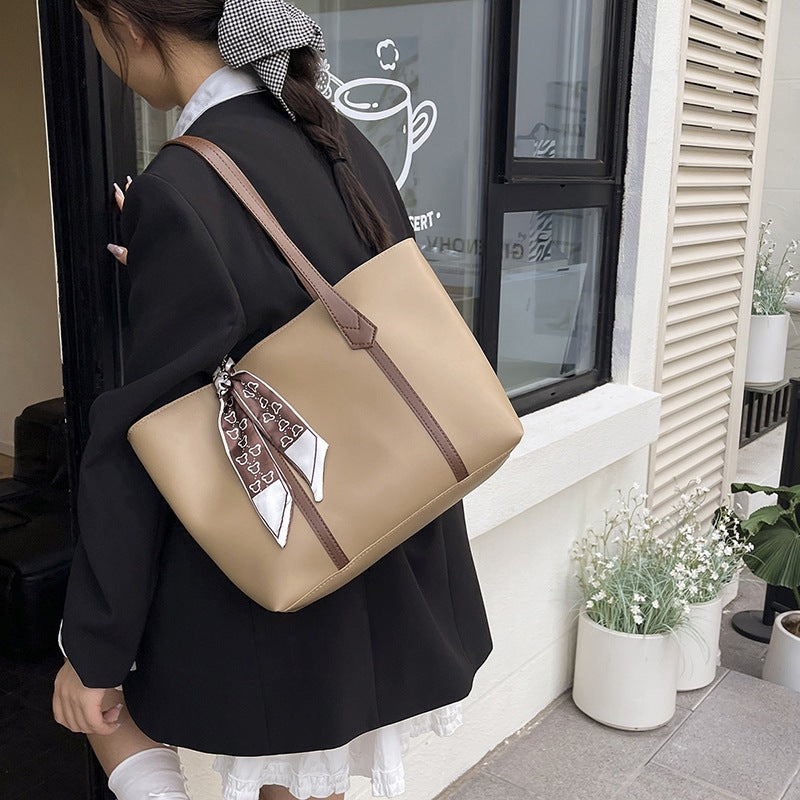 Damen elegante Shopper-Tasche mit modischem Halstuch Nord Taschen