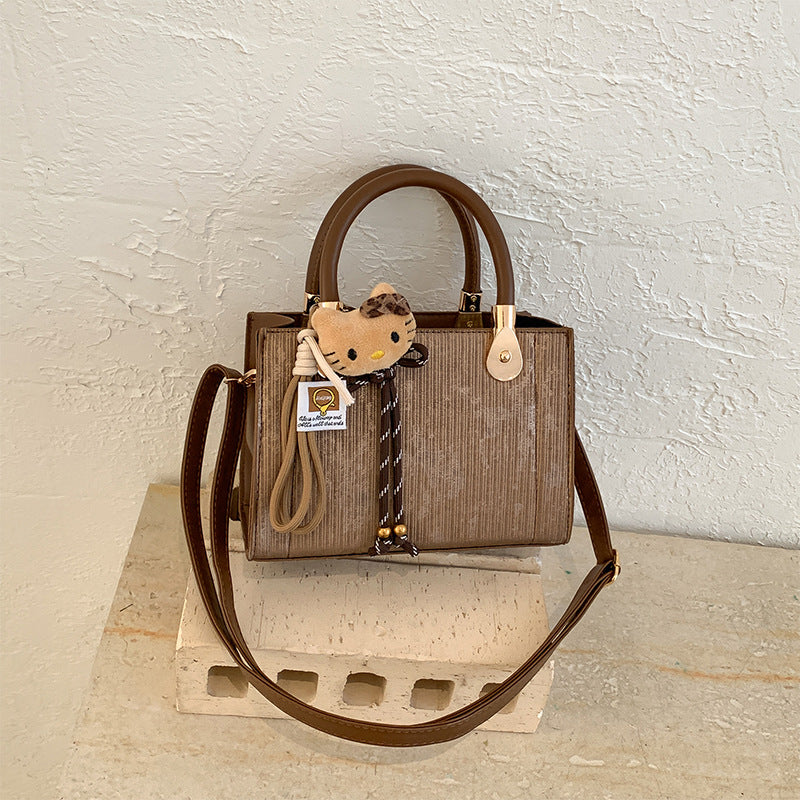 Damen elegante Handtasche mit strukturierter Oberfläche und abnehmbaren Tragegurten Nord Taschen