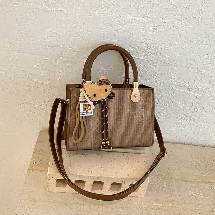 Damen elegante Handtasche mit strukturierter Oberfläche und abnehmbaren Tragegurten Nord Taschen