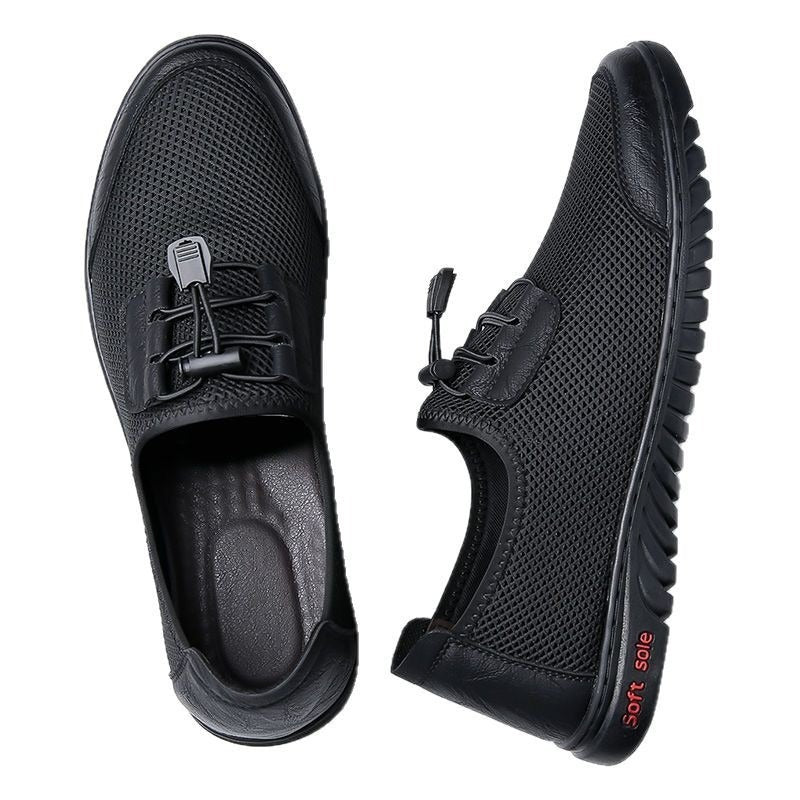 Herren Bequeme Mesh-Slipper mit elastischem Schnürsystem