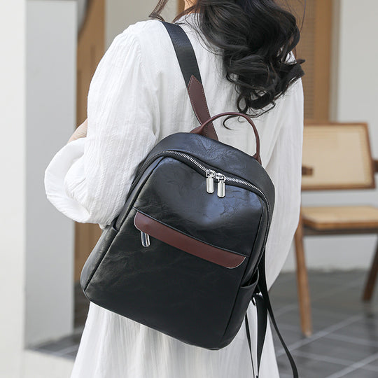 Damen modischer Rucksack mit eleganter Kunstleder-Oberfläche und praktischen Fächern Nord Taschen
