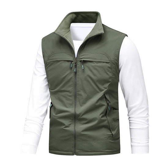 Herren Atmungsaktive Photografen-Utility‑Weste mit Mesh‑Innenfutter und Mehrfach‑Taschen Nord Taschen