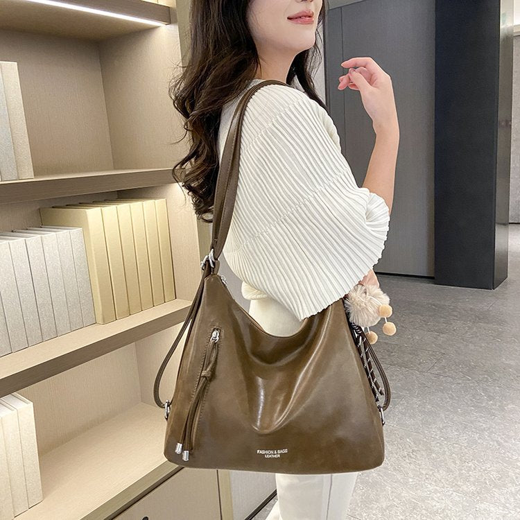 Damen multifunktionale Schultertasche aus hochwertigem Kunstleder Nord Taschen