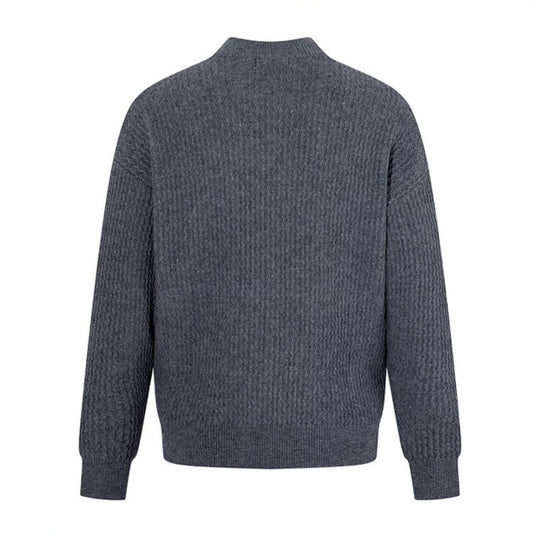 Herren Feinstrick-Pullover mit Strukturstrick und schmalem Stehkragen Nord Taschen