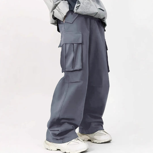 Herren Weite Utility‑Cargohose mit Multifunktions‑Taschen & legerer Baggy‑Passform Nord Taschen