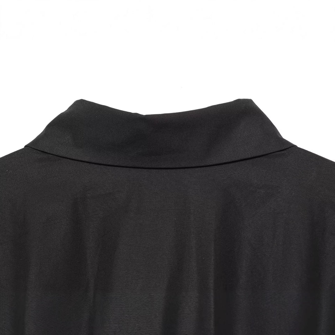 Damen Taillierte Hemdbluse mit Schößchen und Wiener Nähten Nord Taschen