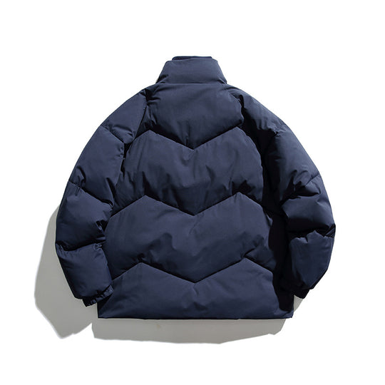 Unisex Wattierte Steppjacke im Boxy‑Cut mit Rippkragen und isolierender Fütterung Nord Taschen