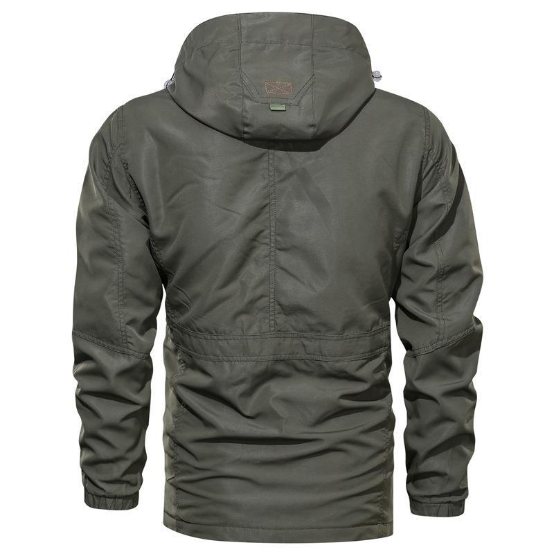 Herren Utility-Parka mit Kapuze, verstellbarer Taillenregulierung und Multifunktionstaschen Nord Taschen