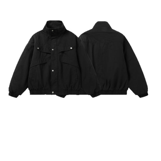 Unisex Boxy‑Fieldjacke mit hohem Stehkragen und Utility‑Taschen Nord Taschen
