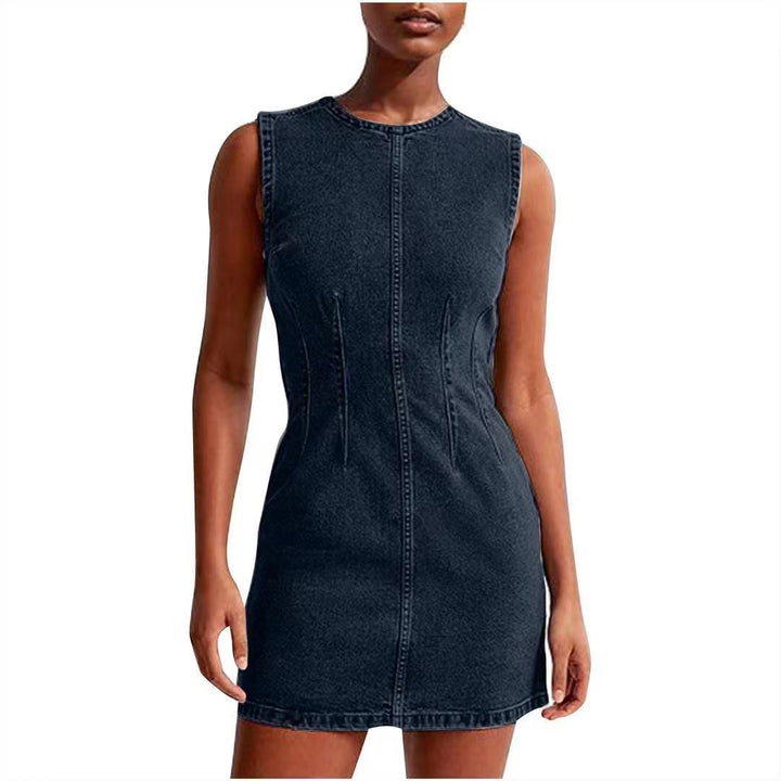 Damen Jeanskleid im modernen Schnitt mit nahtlosen Details  Nord Taschen