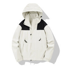 Herren wasserabweisende Softshell‑Jacke mit Kapuze, verstellbarem Saum und Multifunktionstaschen Nord Taschen