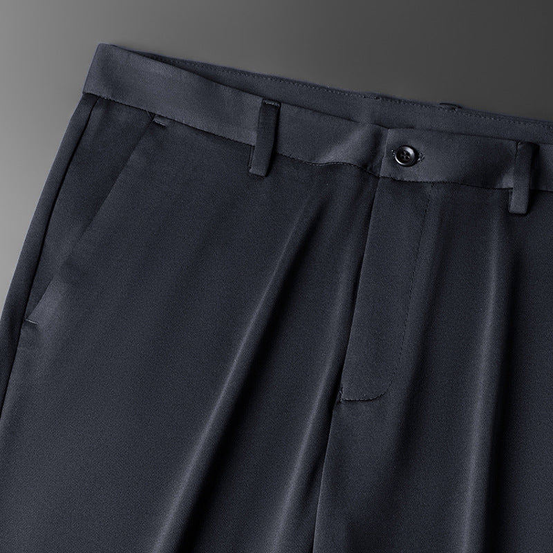 Herren Taillierte Anzughose mit Bügelfalte, Stretch und verdeckten Taschen Nord Taschen