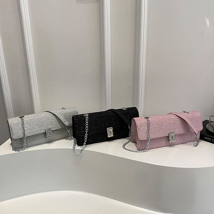 Damen elegante Clutch-Tasche mit funkelndem Obermaterial Nord Taschen