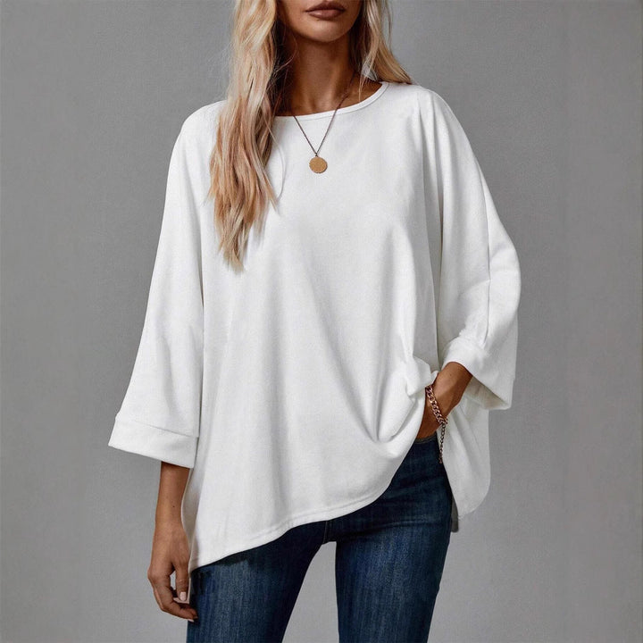 Damen Oversized Oberteil mit lässigem Schnitt und überschnittenen Ärmeln