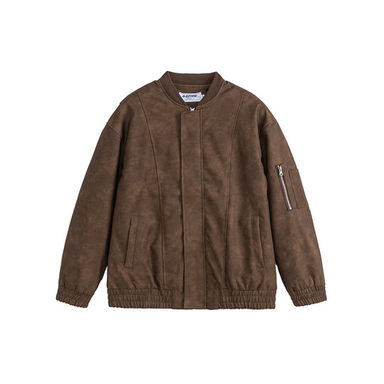 Unisex Boxy-wattierte Kapuzen‑Bomberjacke mit Veloursoptik, Cordkragen und Ärmel‑Zip Nord Taschen