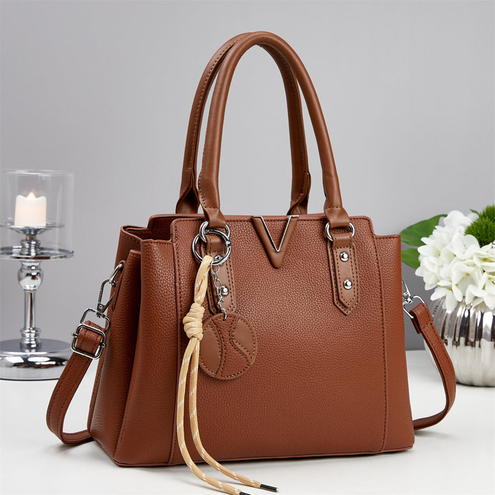 Damen elegante Henkeltasche mit abnehmbarem Schulterriemen Nord Taschen