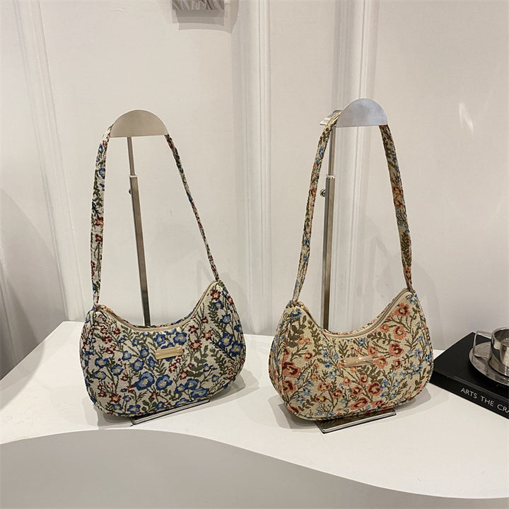 Damen Umhängetasche mit traditionellem Blumenmuster Nord Taschen