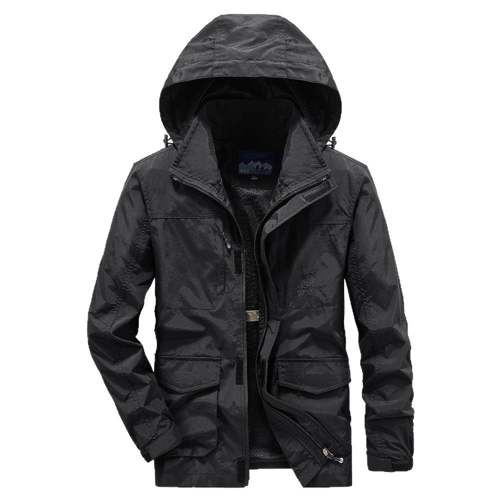 Herren Robuste Wetterjacke mit praktischen Taschen Nord Taschen
