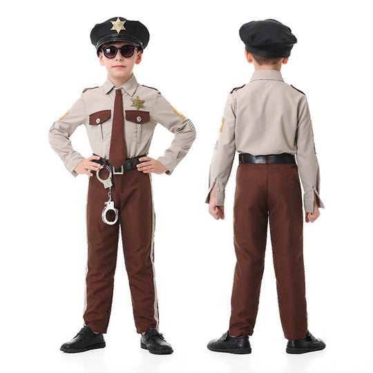 Herren Polizei Kostüm mit dekorativem Uniform und Zubehör Nord Taschen