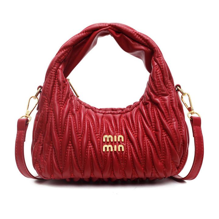 Damen Schultertasche mit elegantem Raffung-Design | Nord Taschen