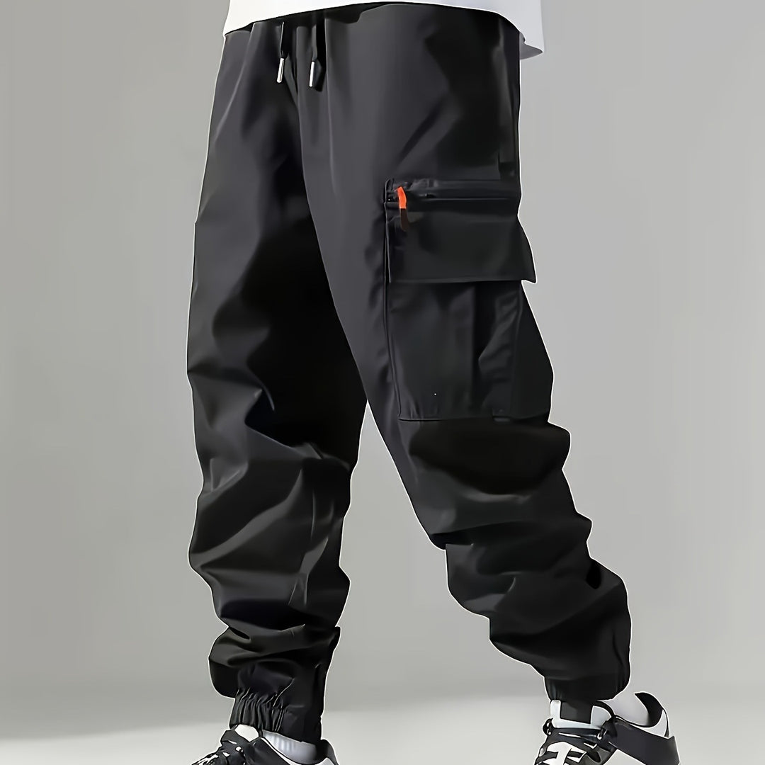 Herren Cargo-Jogginghose im Utility‑Style mit versiegelter Reißverschlusstasche & elastischen Beinbündchen Nord Taschen