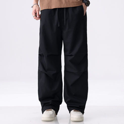 Herren Weite Cargo-Hose mit Tunnelzug, Knie-Panels und seitlichen Zierstreifen Nord Taschen