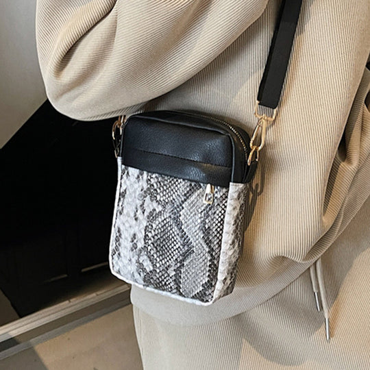 Damen Umhängetasche mit elegantem Leopardenmuster und praktischem Innenraum Nord Taschen