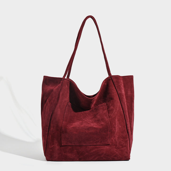 Damen große Beuteltasche aus weichem Wildleder Nord Taschen