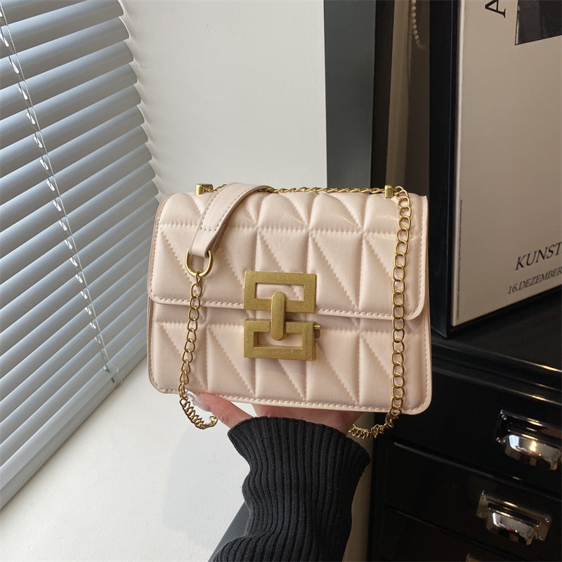 Damen elegante gesteppten Handtasche mit edlem Kettenverschluss Nord Taschen