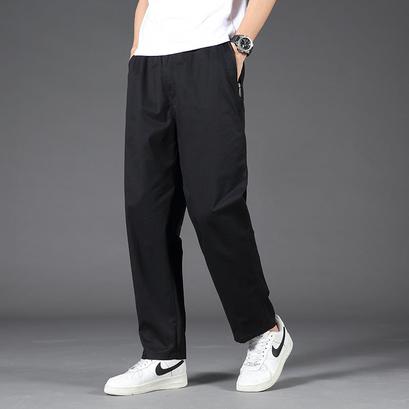 Herren Leichte Relaxed-Fit Chinohose mit elastischem Bund & geradem Bein Nord Taschen